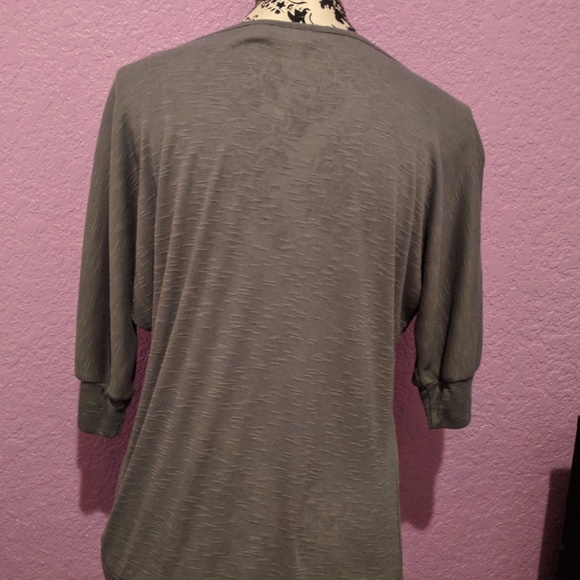 NWT SIZE M slouchy grey sweater sexy & cute - Picture 3 of 5
